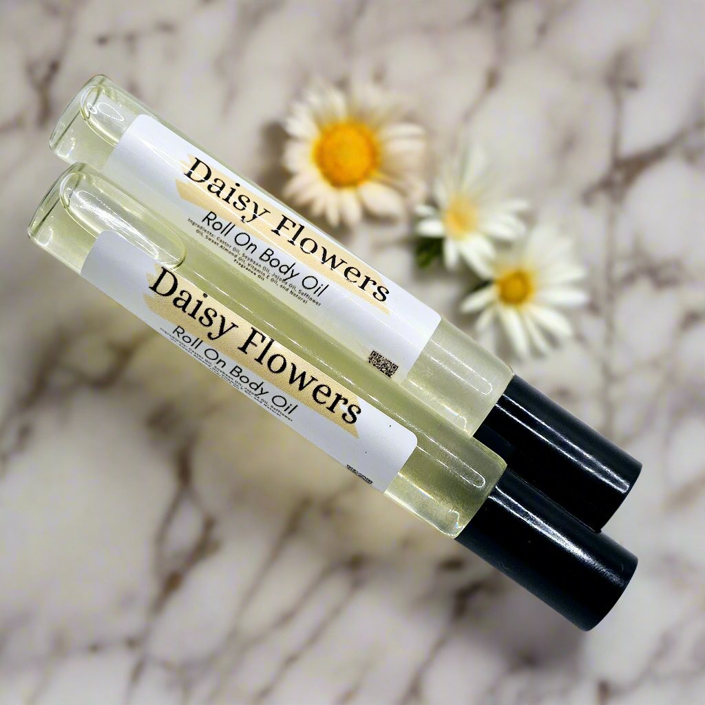 Daisy Flowers Roll On Body Oil